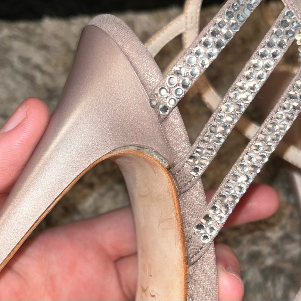 Boutique 9 size 7 women’s bedazzled platform heels - Picture 10 of 16